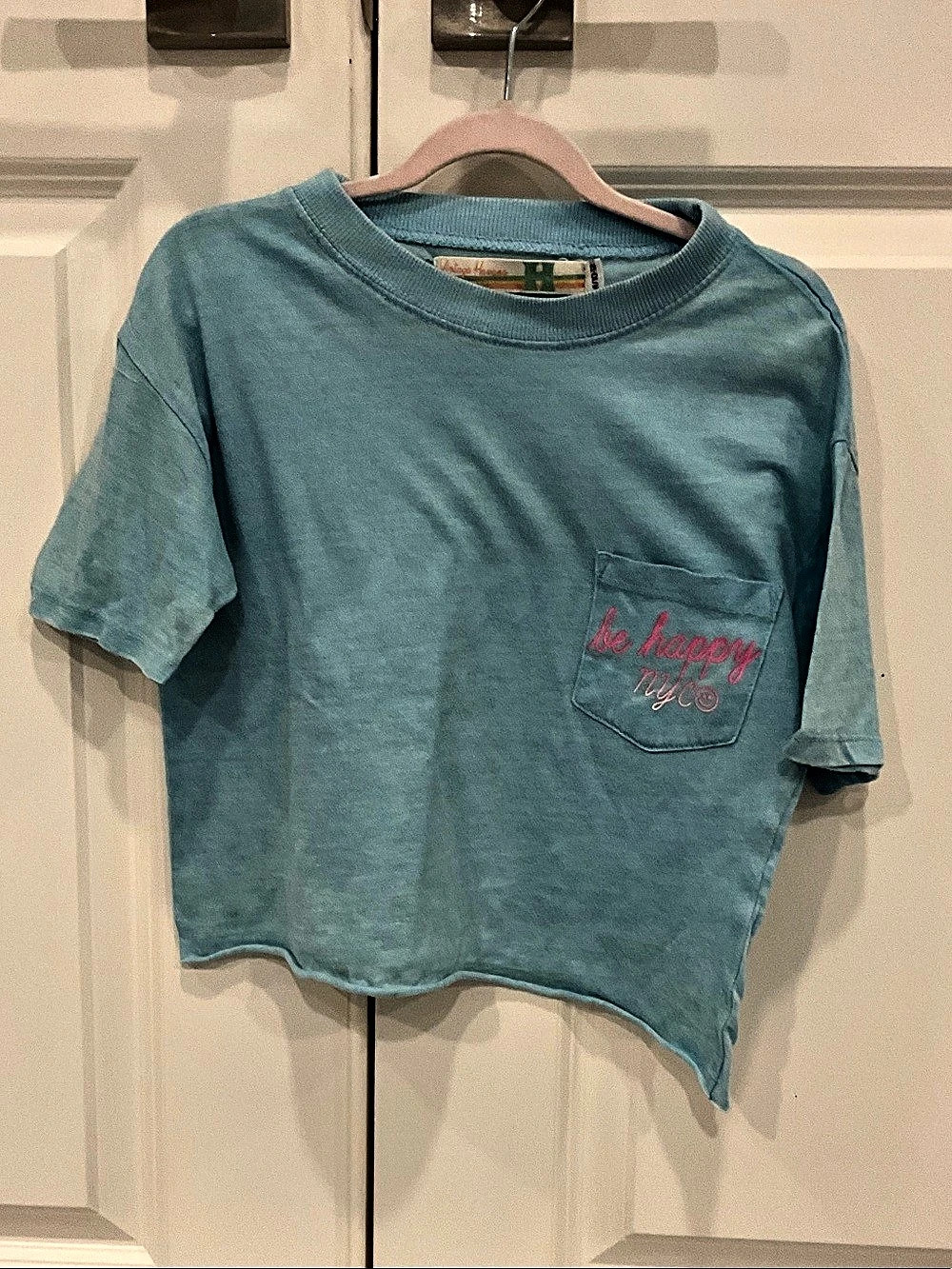 Vintage Havana Graphic Pocket Tee in Blue Size Medium